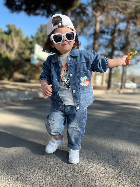 ست سه تیکه جین وارداتی 1 الی 5 سال