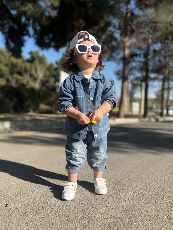 ست سه تیکه جین وارداتی 1 الی 5 سال