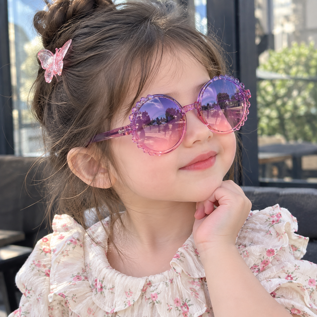 عینک آفتابی دخترانه وارداتی کد 329